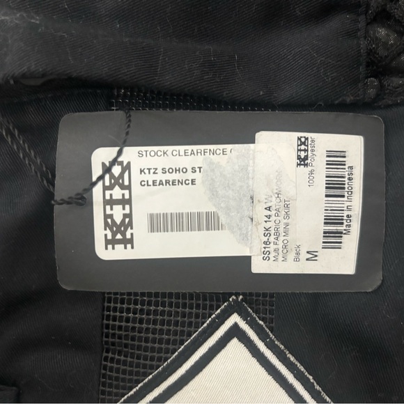 KTZ Multi-Fabric Patchwork Mini Skirt RARE Medium NWT Designer KOTON TO ZAI - Picture 13 of 13